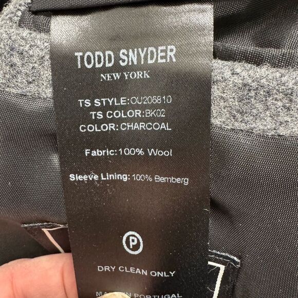 Todd Snyder charcoal grey wool coat - Picture 9 of 9